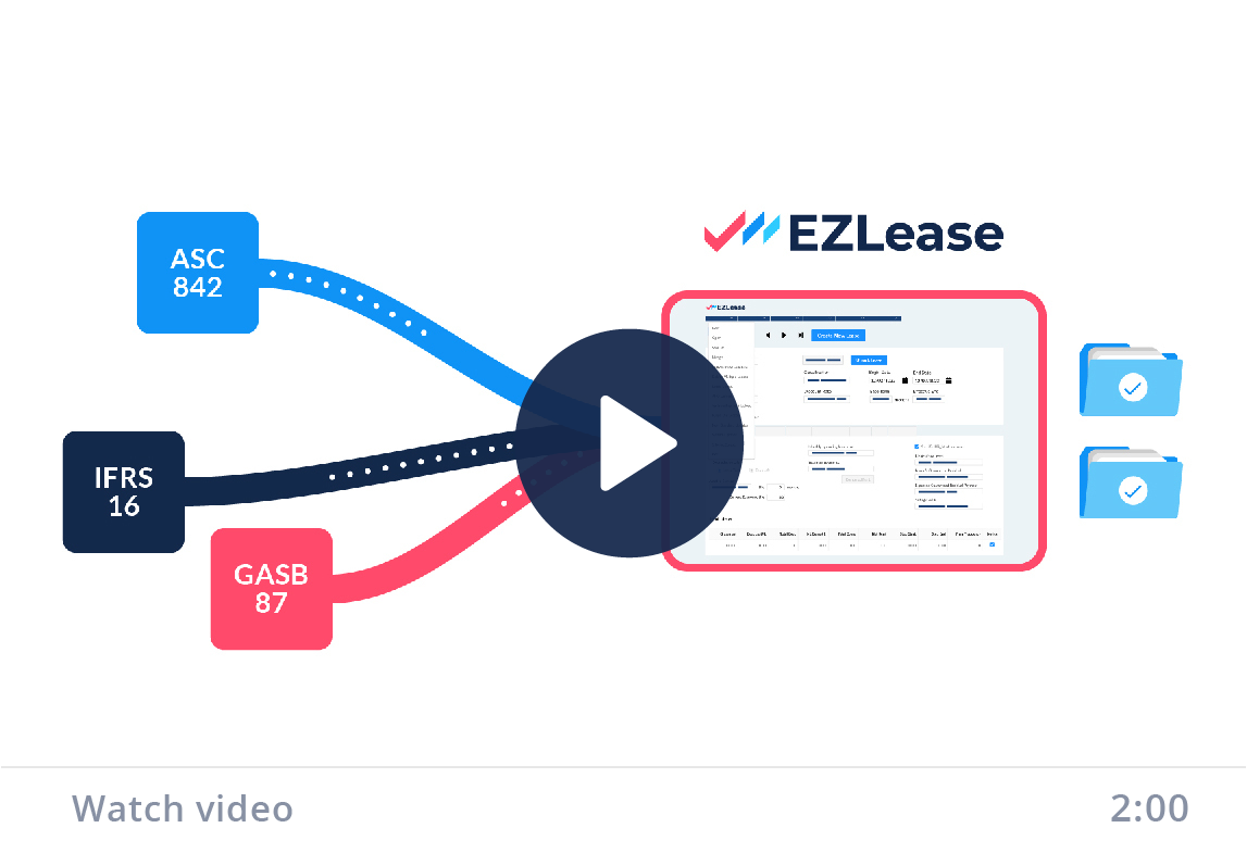 EZLease Lease Accounting Software for ASC 842, IFRS 16, GASB 87 compliance overview video